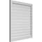 Ekena Millwork Vertical Surface Mount PVC Gable Vent: Functional, w/ 2"W x 1-1/2"P Brickmould Frame, 32"W x 36"H GVPVE32X3602SF - alternate 5